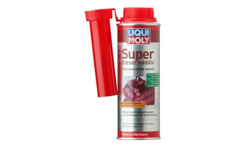 Присадка в топливо Liqui Moly Super Diesel Additiv, комплексная, для дизельных двигателей, с очищающим эффектом, бутылка с насадкой 250мл, арт. 1991/5120