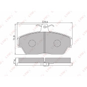 Колодки тормозные LYNXauto дисковые, арт. BD-4604