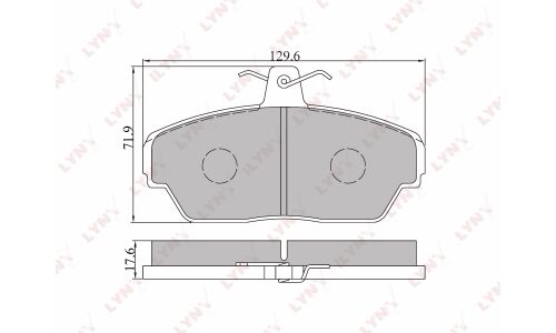 Колодки тормозные LYNXauto дисковые, арт. BD-4604