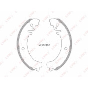 Колодки тормозные барабанные LYNXauto, комплект на ось (4 шт), арт. BS-4602