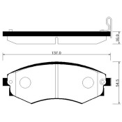Колодки тормозные Hong Sung дисковые, арт. HP0027