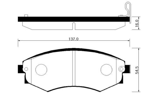 Колодки тормозные Hong Sung дисковые, арт. HP0027