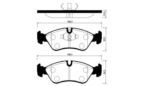 Колодки тормозные Hong Sung дисковые, арт. HP2004