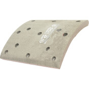 Накладки барабанных колодок Hong Sung Gold, комплект на ось (4 шт), арт. HL0015