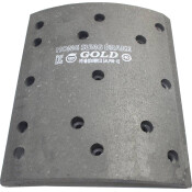 Накладки барабанных колодок Hong Sung Gold, комплект на ось (4 шт), арт. HL0028