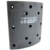 Накладки барабанных колодок Hong Sung Gold, комплект на ось (4 шт), арт. HL0017