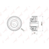 Ролик ремня ГРМ LYNXauto, арт. PB-1027