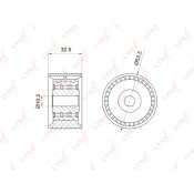 Ролик ремня ГРМ LYNXauto, арт. PB-3028
