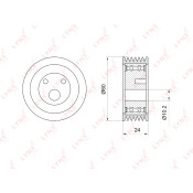 Ролик приводного ремня LYNXauto