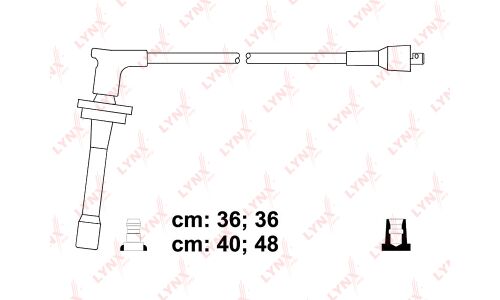 Провода высоковольтные LYNXauto, класс F, комплект 4 шт, арт. SPC8103