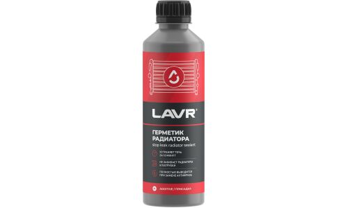 Герметик для радиатора Lavr Stop Leak Radiator Sealer, с ингибитором коррозии, бутылка 310мл, арт. Ln1105