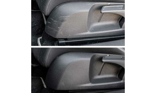 Полироль-реставратор салона Lavr Plastic Polish With Anti-Scratch Effect, для пластика и резины, антистатик, бутылка 120мл, арт. Ln1459-L
