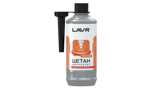 Цетан-корректор Lavr Cetane Plus, присадка в дизельное топливо, антидым, бутылка с насадкой 310мл, арт. Ln2112