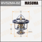 Термостат Masuma, арт. WV52MA-82