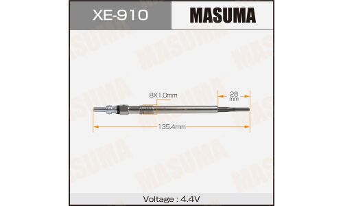 Свеча накаливания MASUMA DG-610 /D5244T13 (1/10/100)