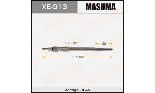 Свеча накаливания MASUMA PM405 /AZV (1/10/100)