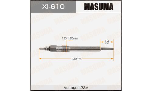 Свеча накаливания Masuma (4HR1 / 4BE1), арт. XI-610