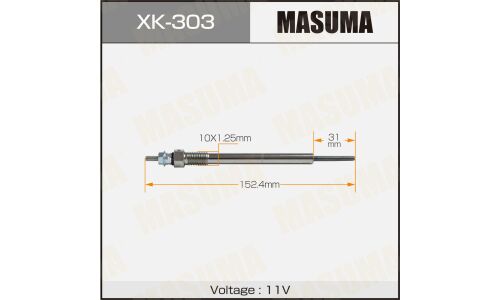Свеча накаливания MASUMA B-120 /D4CB (1/10/80)