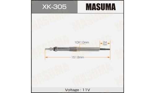 Свеча накаливания MASUMA B-121 /D20DT (1/10/80)