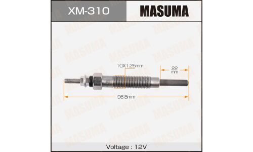Свеча накаливания Masuma (4D56), арт. XM-310