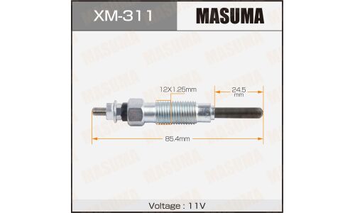 Свеча накаливания Masuma (4D35.4DR5), арт. XM-311