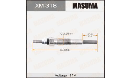 Свеча накаливания Masuma (4D56), арт. XM-318