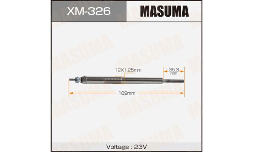 Свеча накаливания MASUMA PM-407 /4M50, FK61R (1/10/100)
