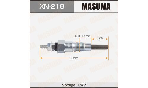 Свеча накаливания Masuma (SD23 / SD25), арт. XN-218