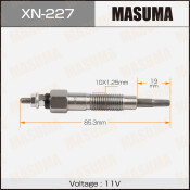 Свеча накаливания Masuma   CP-01 /CD17     (1/10/100)