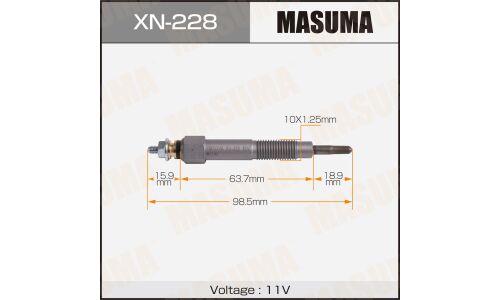 Свеча накаливания Masuma (CD20), арт. XN-228