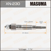 Свеча накаливания Masuma (RD28 / RD28ETI), арт. XN-230
