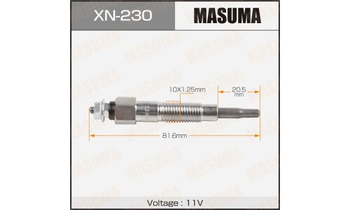 Свеча накаливания Masuma (RD28 / RD28ETI), арт. XN-230