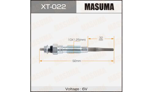 Свеча накаливания Masuma (2L-T), арт. XT-022