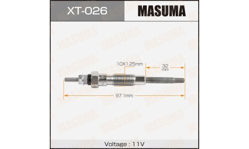 Свеча накаливания Masuma (2L / 2L-T / 3L), арт. XT-026