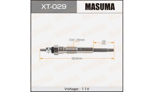 Свеча накаливания Masuma (2C / 2C-T / 3CE), арт. XT-029