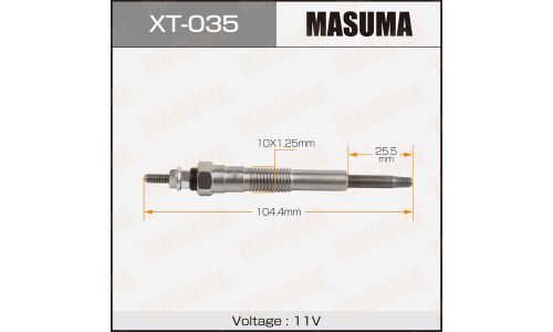 Свеча накаливания Masuma (1KZ-TE / 3C-T), арт. XT-035