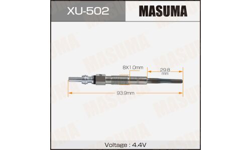 Свеча накаливания MASUMA DG-604 /Z20S (1/10/100)