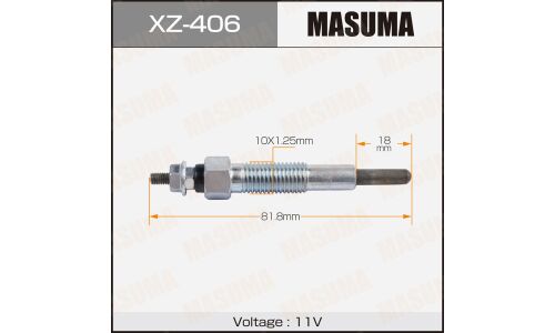 Свеча накаливания "Masuma" PZ-36 /R2 (1/10/100)