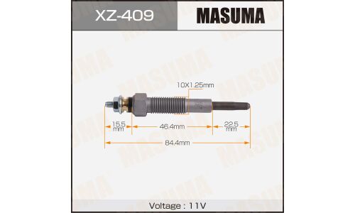 Свеча накаливания Masuma (WL-T), арт. XZ-409