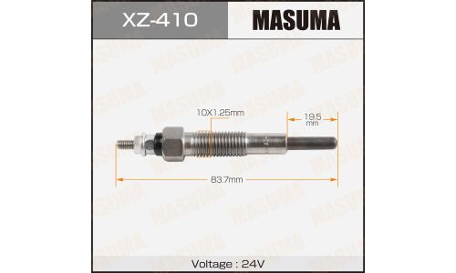 Свеча накаливания Masuma (VS), арт. XZ-410