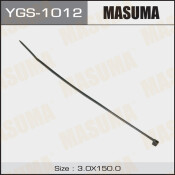 Хомут пластиковый (стяжка) Masuma, 3x150мм, черный, арт. YGS-1012, комплект 100 шт