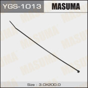 Хомут пластиковый (стяжка) Masuma, 3x200мм, черный, арт. YGS-1013, комплект 100 шт