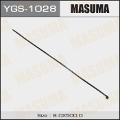 Хомут пластиковый (стяжка) Masuma, 8x500мм, черный, арт. YGS-1028, комплект 100 шт