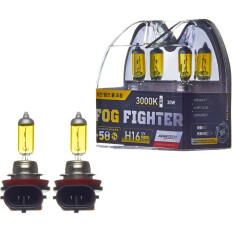 Лампа галогенная Avantech Fog Fighter H16 (PGJ19-3, T11), 12В, 19Вт (соответствует 30Вт), 3000К, комплект 2 шт, арт. AB3016