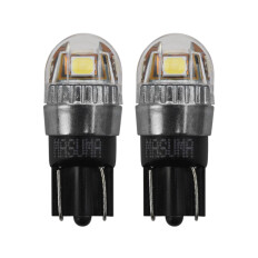 Лампы светодиодные Masuma LED W5W (T10, W2.1x9.5d), 12В, 1Вт (соответствует 5Вт), 6500К, комплект 2шт, арт. L711