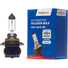 Лампа галогенная Avantech Halogen Bulb HB4(9006) (P22d, T12), 12В, 55Вт, 3200К, 1 шт, арт. AB0025