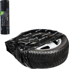 Пакеты для колес R12-22 PRO, 20 шт в рулоне, 115x115 см, ПНД повыш.прочн. 25 мкм, черн. AIRLINE, арт. ADPB009