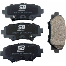 Колодки тормозные дисковые SB NAGAMOCHI, задние, комплект на ось (4 шт), арт. BP25004