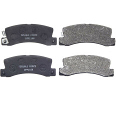 Колодки тормозные дисковые Double Force, для Toyota Corona / Carina / Caldina / Camry / Vista, комплект на ось (4 шт), арт. DFP1168