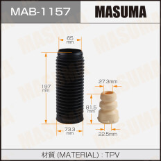 Защитный комплект амортизатора универсальный Masuma, 1 пыльник + 1 отбойник, под шток Ø27мм, арт. MAB-1157